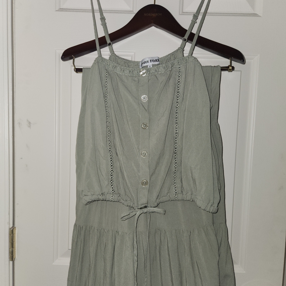 Almost Famous Light Green Button-Down Top